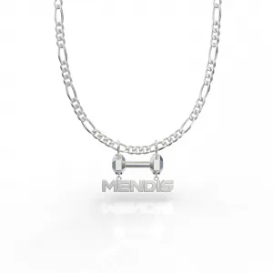 Dumbbell Name Necklace