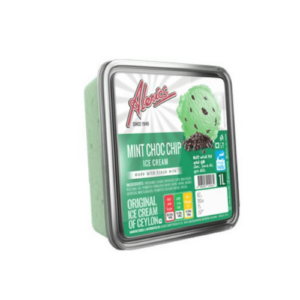 Alerics Mint Choc Chip Ice Cream 1L Tub