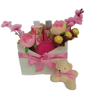 Adore rose surprise gift set