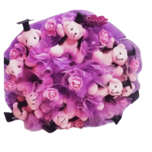 Graduation teddy bunch