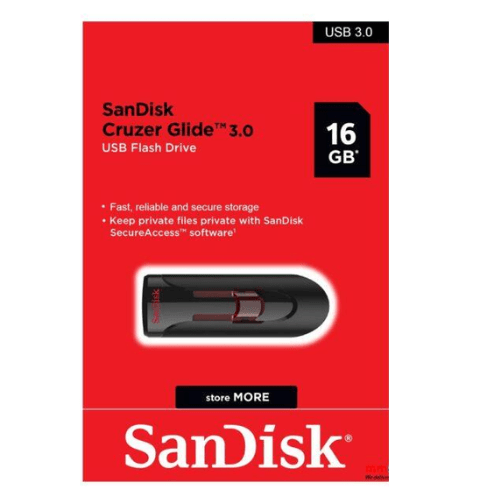 SanDisk Cruzer Glide 16GB USB Flash Drive 3.0