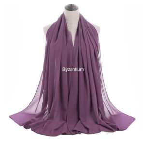 an image of a Byzantium Purple colour shawl