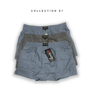 ROUGH Men's Boxer Shorts 3in1 Pack | S079 | Collection 67 - XL