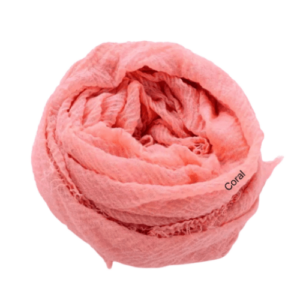 an image of a Coral Pink colour shawl