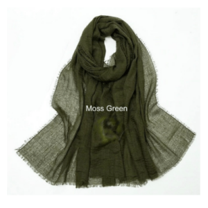 an image of a Moss Green colour shawl