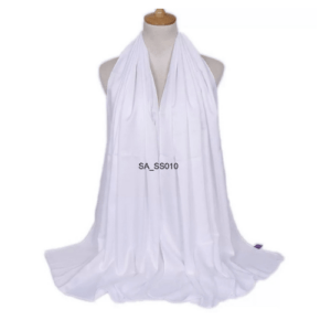 an image of a White colour shawl