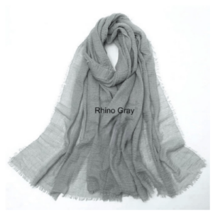 an image of a Rhino Gray colour shawl
