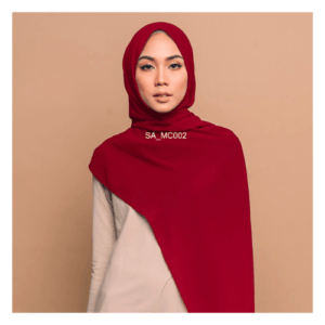 an image of a Ruby Red colour shawl