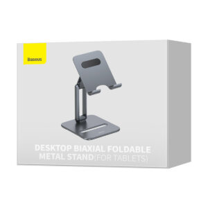 Baseus Stand for Tablets Desktop Biaxial Foldable Metal Grey