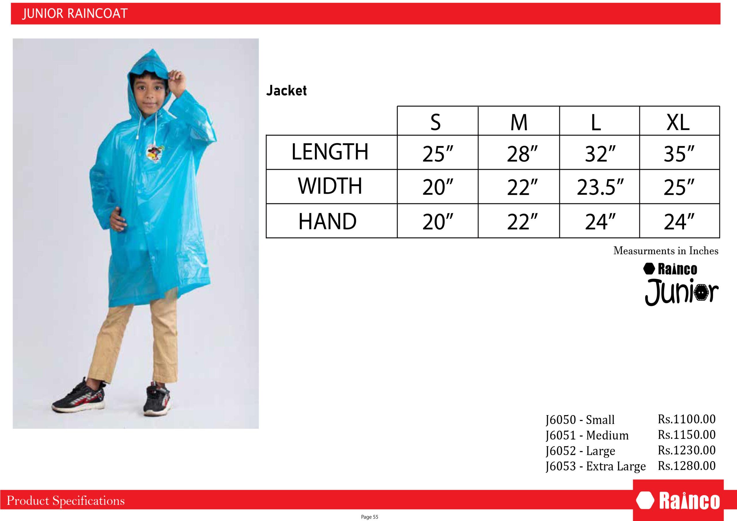 Junior raincoat online