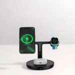 Baseus Swan 3-in-1 Wireless Magnetic Charging Bracket 20W - Black