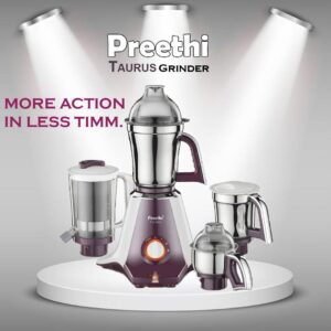 Preethi Taurus 3 in 1 Mixer Grinder