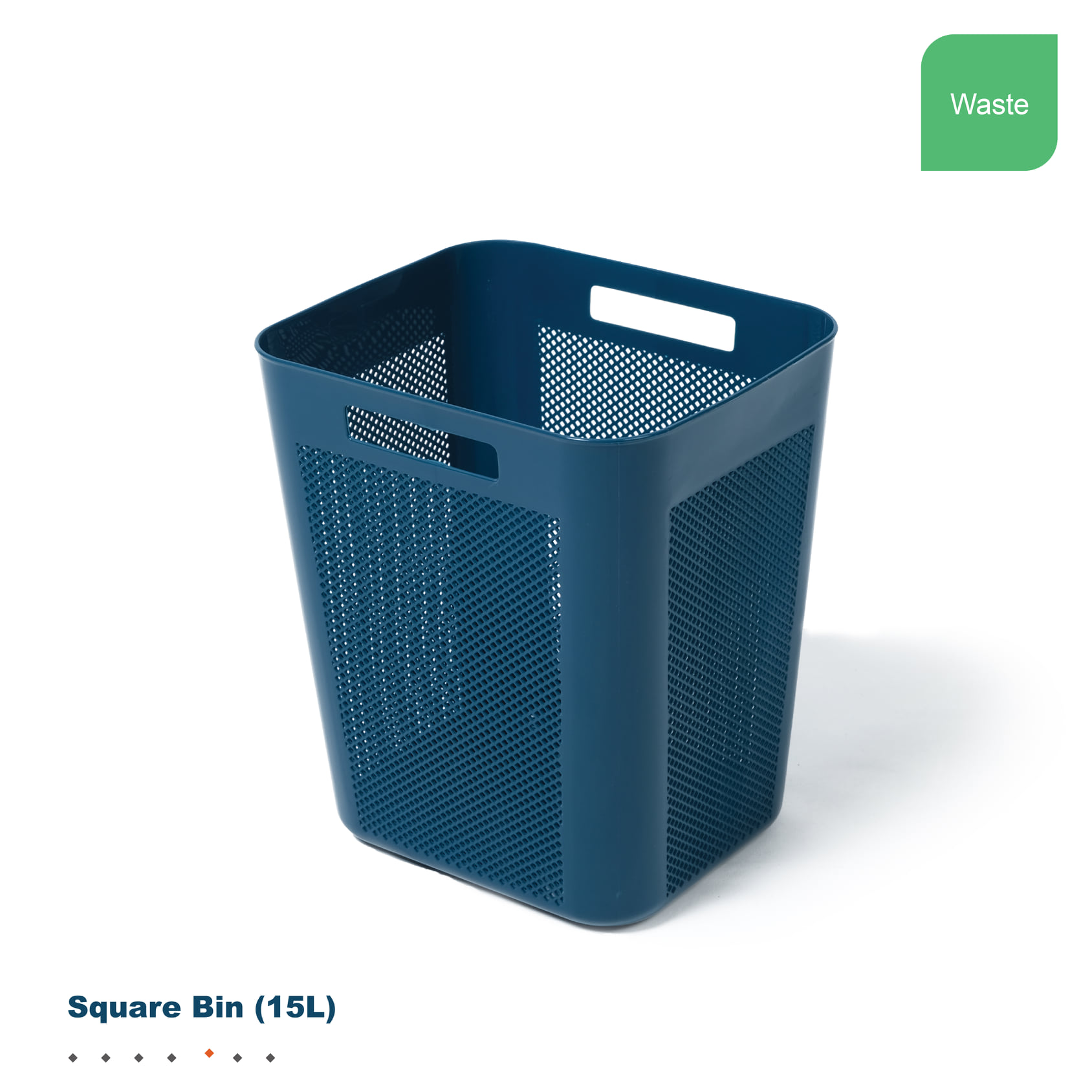 Square plastic online tote