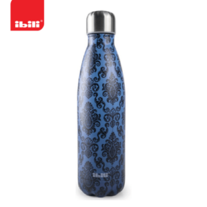 an image of IBILI Thermos Stainless Steel Flask with Double Wall - Baroque Blue