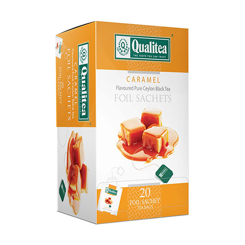 Qualitea Black Tea Caramel Flavored 20 Tea Bag Pack