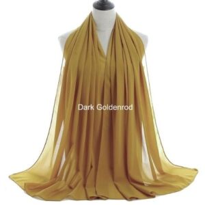 Image of Luxury Chiffon Shawl - Dark Goldenrod