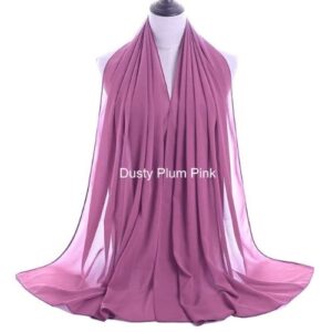 Image of Luxury Chiffon Shawl - Dusty Plum Pink