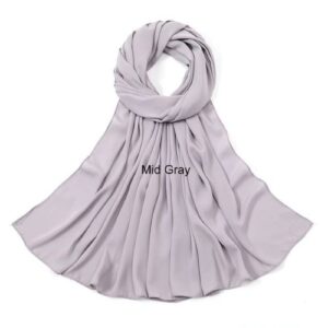 an image of Luxury Chiffon Shawl - Mild Grey