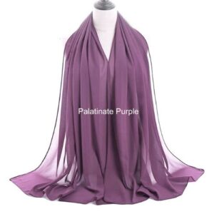 Image of Luxury Chiffon Shawl - Palatinate Purple