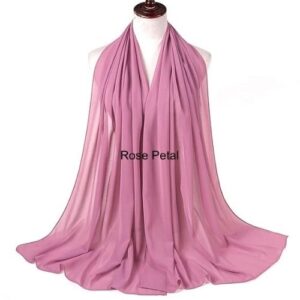 Image of Luxury Chiffon Shawl - Rose Petal