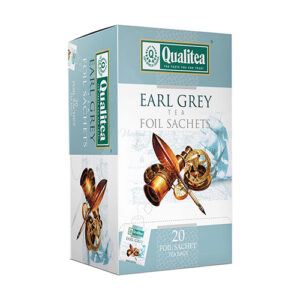 Qualitea Black Tea Earl Grey Flavored 20 Tea Bag Pack