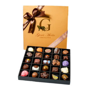 Classic Wooden 25pc Chocolate Gold Box