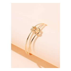 an image of a Gold Bangle Bracelet Finish Cuff Bangle Adjustable Bracelet for Girls and Women