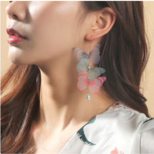 Cute Butterfly Dangle Earrings for Women Girls