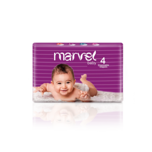 Image of Marvel Baby Diapers 4s Pack Large