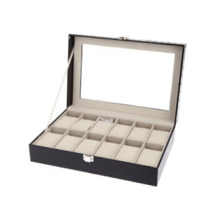 An Image of Watch Display Case Jewelry Collection Storage Organizer Box Holder