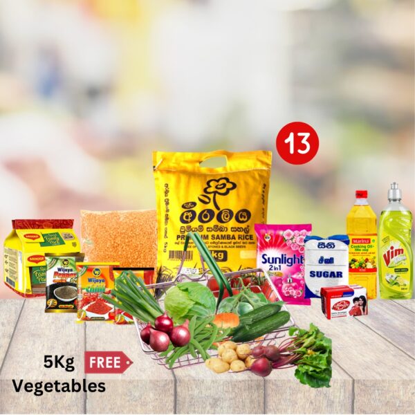 Essential Grocery Pack + Free 5kg Worth of Vegetables