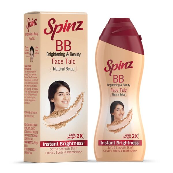 Spinz BB Talcum Powder Instant Glow 40g