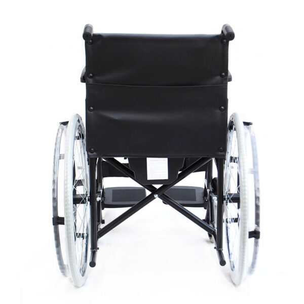 Commode Wheel Chair Foldable With Safety Seat Belt - Image 4