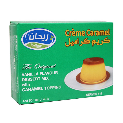 Image of Reihan Cream Caramel Vanilla Flavour Dessert Mix with Caramel Topping 50g