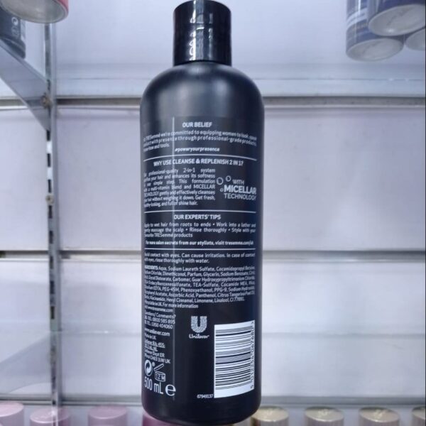 TRESemme Deep Cleansing Shampoo + Conditioner 2 in1 500ml - Image 2