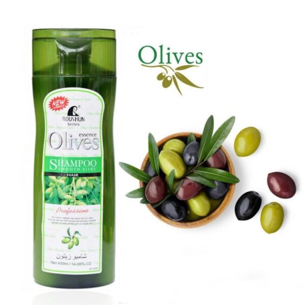 Roushun Olives Smooth Silky Hair Shampoo 400ml - Image 2