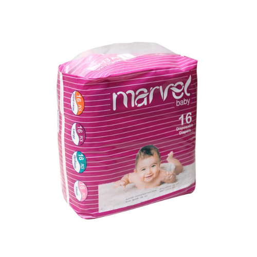 Marvel Baby Disposable Diapers 16pcs-L