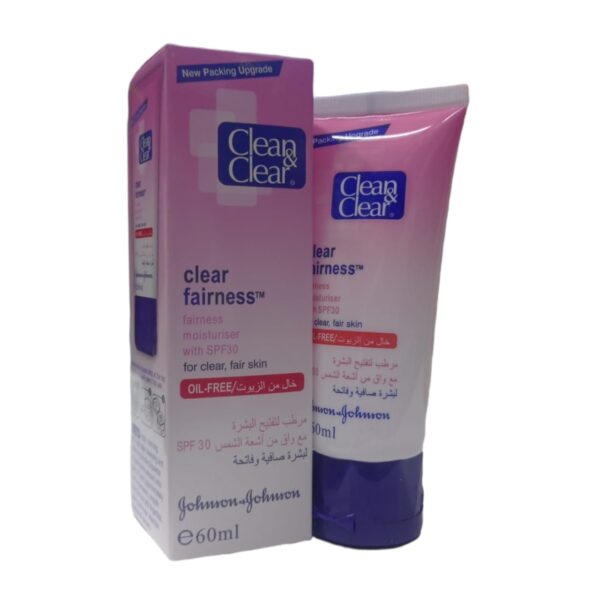 Clean & Clear SPF 30 Clear Fairness Sun Block Cream 60ml