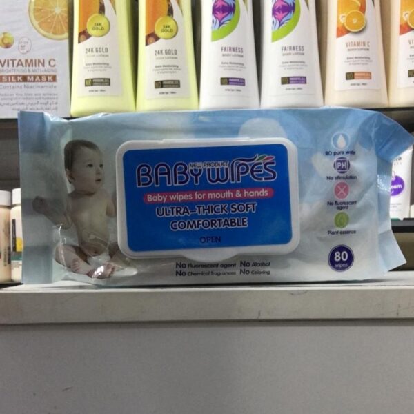 Wet Wipes Baby Wet Tissue 80 thick sheets