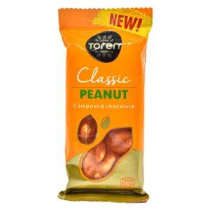 Image of peanut compound chocolate packed with Orange colour packet.