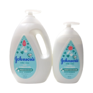 Johnson's Milk & Rice Lotion 500ml & Johnson's Baby Milk & Rice Bath Body Wash 1l