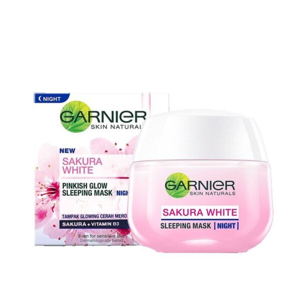 Garnier Skin Naturals Sakura White Pinkish Glow Sleeping Mask Night Cream 40g