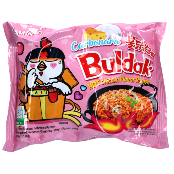 Samyang Buldak Cabonara Korean Hot Chicken Flavor Ramen Fried Instant Noodle 130g Quickee 7232