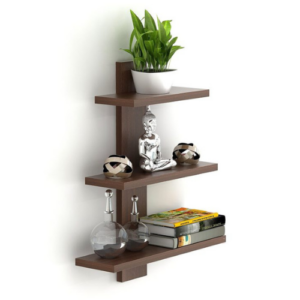 VTEC Home Modern Wall shelf/ Ornament Rack/ Wooden Display Rack/ Hanging Wall Shelf - WR 232