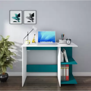 VTEC HOME Modern Peacock Kids Table With 2 Shelfs/ Study Table/ Writing Table - MFWT 3310