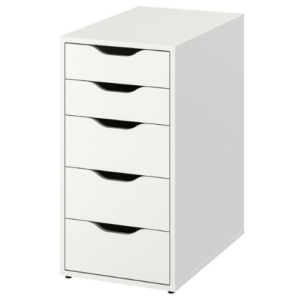 VTEC Home Modern Norah Side Drawer unit with 5 drawers - Drawer Set - File Cupboard - NORAH 04 - 14"x22"x29"