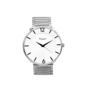 Windspeed Classic Design Fashionable Simple Silver Metal Gents Watch