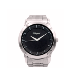 Windspeed Silver Colour Round Shaped Black Face Metal Gents Watch