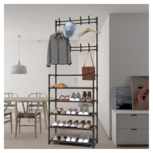 5 Layers Coat Rack Shoe Rack and Hat Rack Household Integrated Shoe and Hat Rack Hanger Wardrobe Home Furniture
