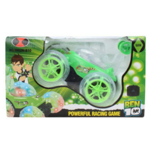 Ben 10 360 Degree Stunt Rolling Rechargeable Car with Light & Music & Full Function Remote Control INeedz NCC162